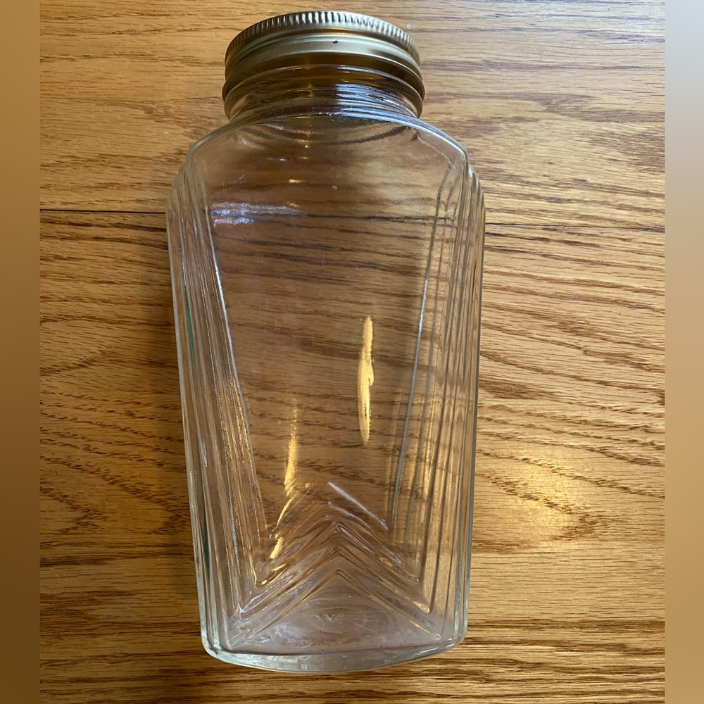 Glass Jar Clear Vintage Antique